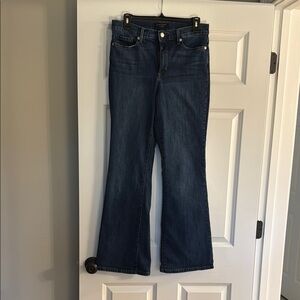 Banana Republic Blue Flare Wide Leg Jeans--Size 6